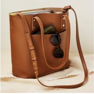 NWT Henny & Lev Donna Tote Bag - Cognac